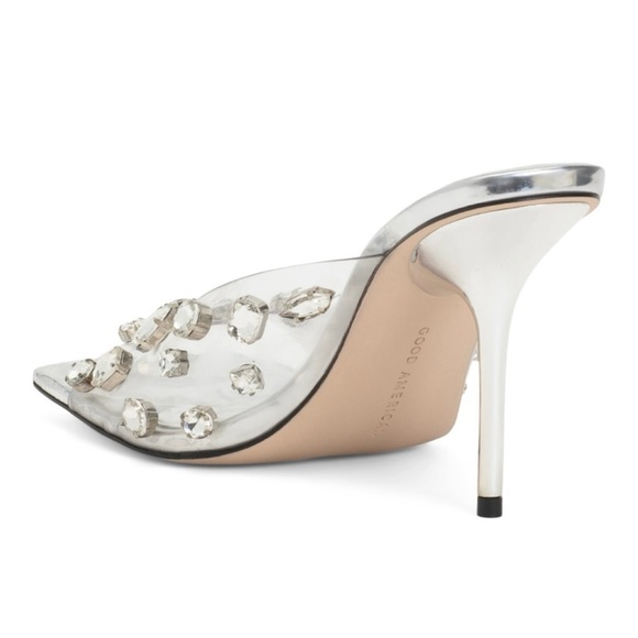 Good American Women's Silver Embellished Heels - Picture 2 of 3